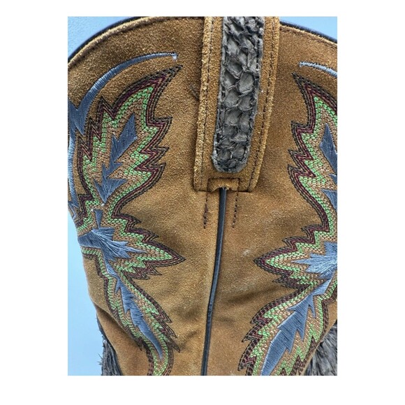 Dan Post Men's Size 9 Sea Bass Dorsal Western Square Toe Casual Boots Mid Calf - Picture 5 of 14